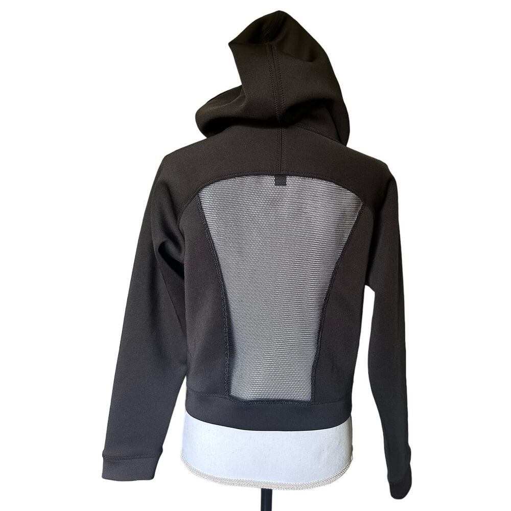 Marc‎ New York Performance Cropped Jacket Hooded Sexy Mesh Back Pockets sz Small - Picture 2 of 6